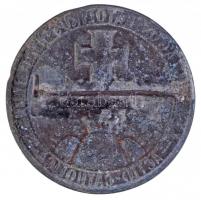 1934. "XXV. Országos Katolikus Nagygyűlés - Actio Catholica" Br lemezjelvény (34mm) T:2