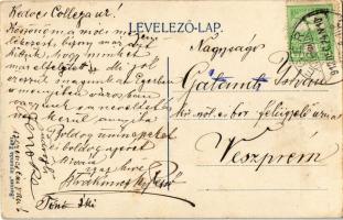 1912 Eger, Üdvözlet egri vörös boroshordóval