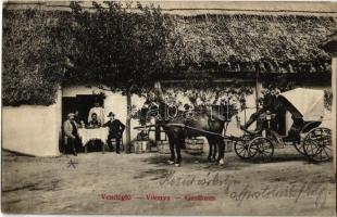 1924 Vilonya, Vendéglő, lovashintó (Rb)