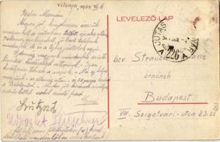 1924 Vilonya, Vendéglő, lovashintó (Rb)