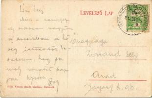 1912 Bátaszék, Király út, templom Kereskedelmi kaszinó (casino). Vasúti Tőzsde kiadása (EK)