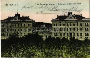 1905 Budapest I. M. kir. Csendőr laktany. Böszörményi út 21. / Königl. ung. Gendarmerie Kaserne
