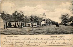 1903 Gyón (Dabas), Fő utca, Református templom. Zisek testvérek kiadása