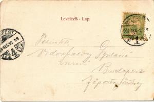 1904 Nagykanizsa, Heti vásár jelenet, piac. Alt & Böhm kiadása (EK)