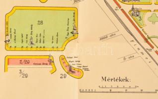 A X. ker. Kerepesi úti temető helyszínrajza, Klösz György és fia Térképészeti Műintézet, Budapest, 3...