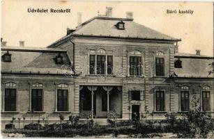 1910 Recsk, Báró Barkóczy kastély (EK)