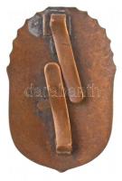 1922. "Vitézi Jelvény" zománcozott Br jelvény, hátlapon ferde kitűzőpántokkal és "JER...