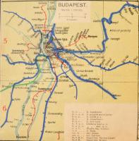 1905 Ausztria és Magyarország közlekedési térképe, 1:1500000, Freytag G. és Berndt, Bécs, vászonra k...