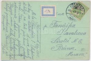 1915 Körmend, Széchenyi utca és izraelita templom, zsinagóga, Takarékpénztár, Neu Ignátz és fia üzle...