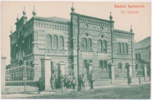 Nyírbátor, Izraelita templom, zsinagóga / synagogue. Keszler Izidor Apolló nyomda kiadása