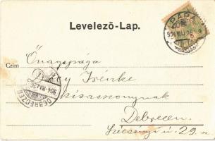 1904 Pápa, Tapolira (Tapolca) folyóról. Kis Tivadar kiadása