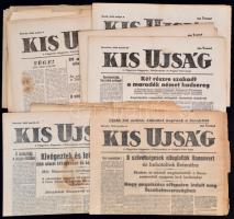 1945 A Kis Újság Független Kisgazda-, Földmunkás- és Polgári Párt lapja 16 db száma