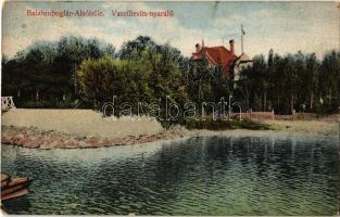1912 Balatonboglár, Balatonboglár-Alsólelle; Vaszilievits nyaraló, villa. Kiadja Faragó Sándor 51. sz. (EK)