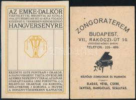 5 db cégreklám, mind Budapesthez kapcsolódik