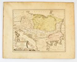 1800 Regiones Dunibianae Pannoniae Dacia Moesiae cum Vicino Illyrico, térkép, kartonra ragasztva, 33×40 cm