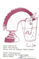 32 db modern sakk karikatúra lap / 32 modern chess caricature cards