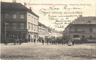 1909 Sopron, Oedenburg; Várkerület, Ötvös utca, Kolb Simon és József és Társa üzlete