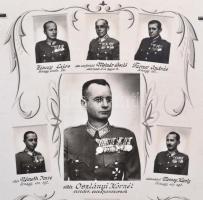 1941 A magyar királyi József nádor 2. honvéd gyalogezred tisztikara, tablókép Borsay műterméből, kar...