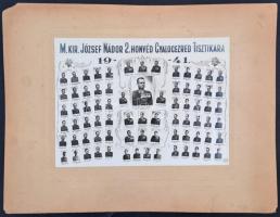 1941 A magyar királyi József nádor 2. honvéd gyalogezred tisztikara, tablókép Borsay műterméből, kar...