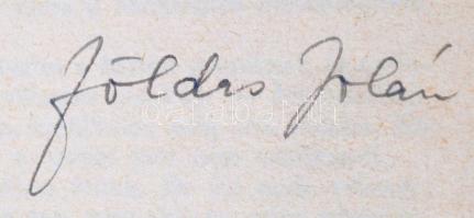 Földes Jolán: A halászó macska uccája. Bp., é.n., Athenaeum. Harmadik kiadás. A borító Fenyves Sándo...