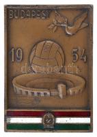 1954. Budapest Br plakett a magyar-angol labdarúgómérkőzés alkalmára (49x69,5mm) T:2 karcolások