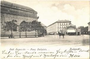 1908 Budapest V. Deák Ferenc tér, Komlós Vilmos, Fried J., Reinisch Testvérek üzletei, angol szabó, Lichtscheindl éttermei (EK)