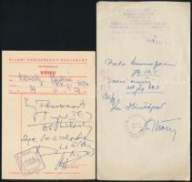 cca 1960 7 db orvosi recept