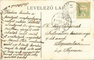 1906  Süttör (Fertőd), Fő utca, szobor, üzlet (EK)