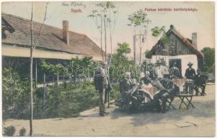 1916 Szob, Farkas kávéház kerthelyisége
