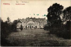 1913 Felsőireg (Iregszemcse), Viczay-Kornfeld kastély és park. Kiadja Merbl Fülöp és fiai (EK)