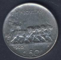Olaszország 1920. 50c recés peremmel! T:3 R!