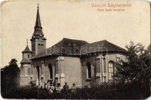 1913 Salgótarján, Római katolikus templom. W. L. (?) 676. (EM)