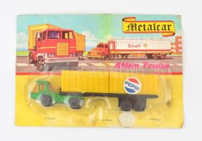 Metalcar kamion, retró játék eredeti dobozában, 15,5 cm