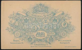 cca 1875 Kiskutya, keményhátú fotó Jungmann & Schorn banden-badeni műterméből, jó állapotban, 10...