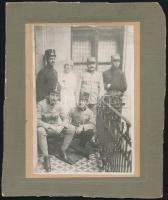 cca 1880-1900 11 db kabinetfotó, benne több katonai is