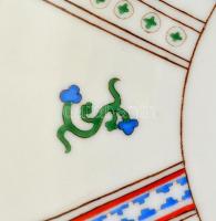 Herendi emlék falitál:"S Stephanus Rex Hungarorum 1038-1938" felirattal, kézzel festett, j...