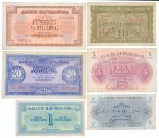 Ausztria / Szövetséges megszállás 1944. 50g + 1Sch + 2Sch + 5Sch + 10Sch + 20Sch + 50Sch + 100Sch T:...