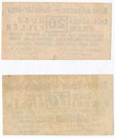 Románia/Szatmárnémeti (Satu Mare) ~1920. 10f + 20f pénztárjegy T:I-,II
Romania/Szatmárnémeti (Satu ...