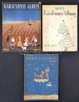 1942-1948 Arany Karácsonyi Album 1942/1943, 1946/1947, 1947/1948. Bárd-Rózsavölgyi. Papírkötésben, és spirálozott papírkötésben.