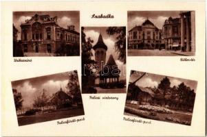Szabadka, Subotica; Úrikaszinó, Hitler tér, Palicsi víztorony, Palicsfürdő park / casino, square, water tower, park