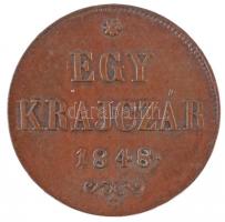 1848. 1kr Cu T:1- / Hungary 1848. 1 Kreuzer Cu C:AU
Adamo B1