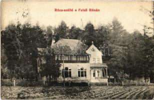 1907 Felsőróna, Horná Roven (Selmecbánya, Banská Stiavnica); Róza szálló. Kiadja Grohmann 995. / hotel