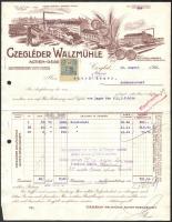 1913 Ceglédi gőzmalom fejléces számla