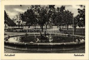 Palicsfürdő, Palic (Szabadka, Subotica); Parkrészlet / park, fountain