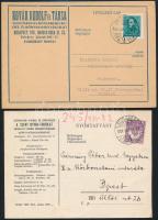 1931-1933 Pázmány Péter Tudomány Egyetem II. sz. Kórbonctani Intézetének szóló 2 fejléces számla (Pe...