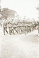 cca 1940-1944 II. világháborús katonai negatívok, 10 db, 6×6 és 6×9 cm-es méretben