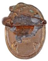 1922. "Országos Gyógyszerész Bál 1922" fém lemezjelvény (35x26mm) T:2 cserélt tű / Hungary...