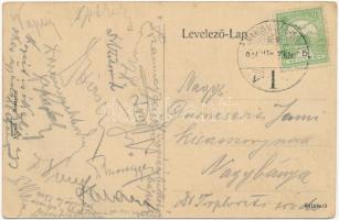 1914 Marosvásárhely, Targu Mures; Rechnitzer Adolf Corsó kávéháza, belső / cafe interior (EK)