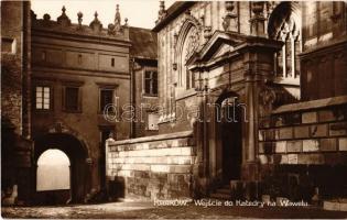 Kraków, Krakau, Krakkó; Wejscie do Katedry na Wawelu / castle, cathedral, entrance