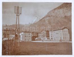 1904 Svájc, tájképek, 21 db hátoldalon feliratozott fotó, kartonra kasírozva, 7,5×10 cm / Switzerlan...